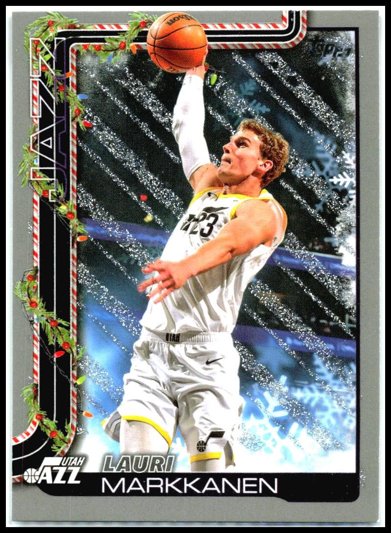 2025-26 Topps Holiday Glitter Holiday #H101 Lauri Markkanen Utah Jazz