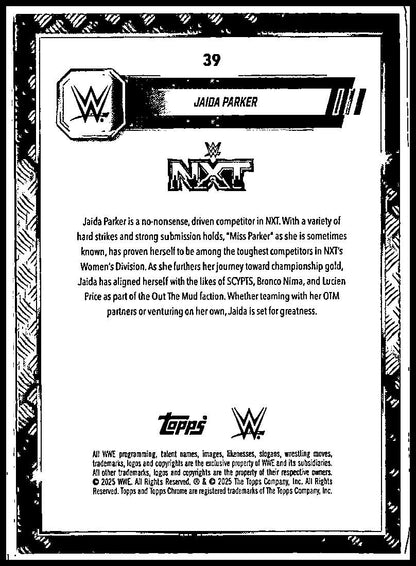 2025 Topps Chrome WWE #39 Jaida Parker
