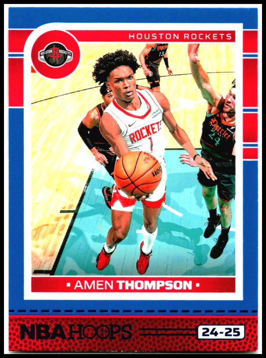 2024-25 Hoops Winter Purple #151 Amen Thompson Houston Rockets