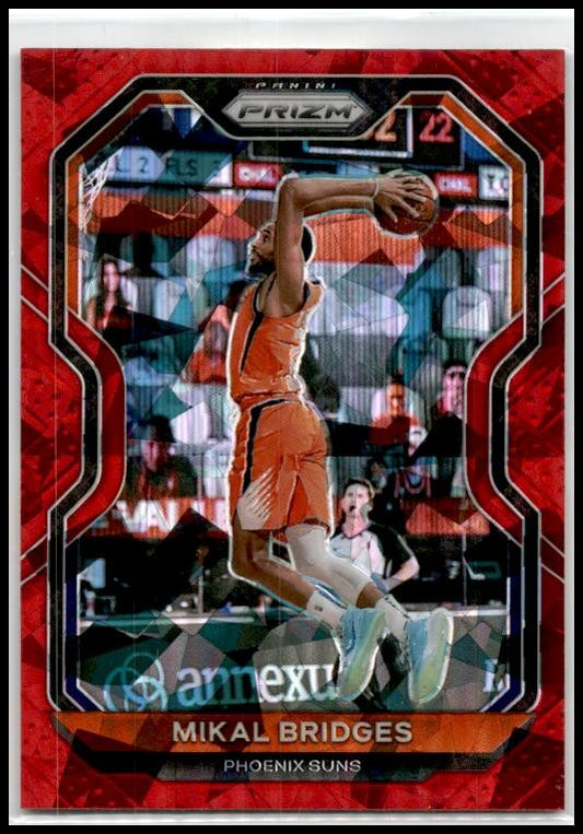 2020-21 Panini Prizm Red Ice Prizms #204 Mikal Bridges Phoenix Suns