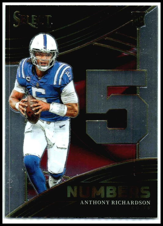 2023 Panini Select Select Numbers #NMB-ARI Anthony Richardson Indianapolis Colts