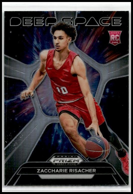 2024 Panini Prizm Draft Picks Deep Space Prizms Silver #12 Zaccharie Risacher