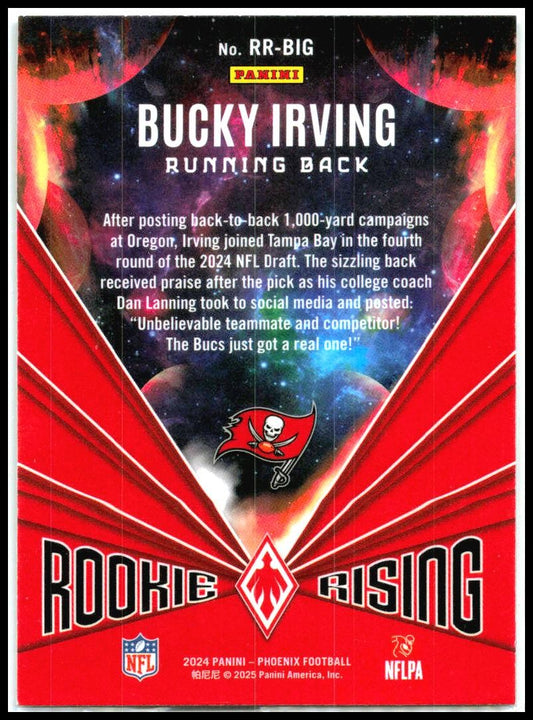 2024 Panini Phoenix Rookie Rising Prism #RR-BIG Bucky Irving Tampa Bay