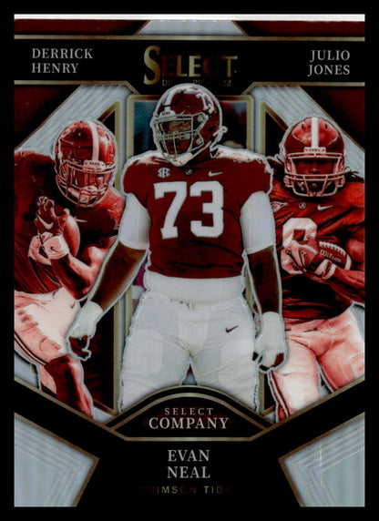 2022 Select Draft Picks Silver #SC-BAMA Evan Neal Rookie New York Giants