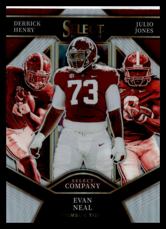 2022 Select Draft Picks Silver #SC-BAMA Evan Neal Rookie New York Giants