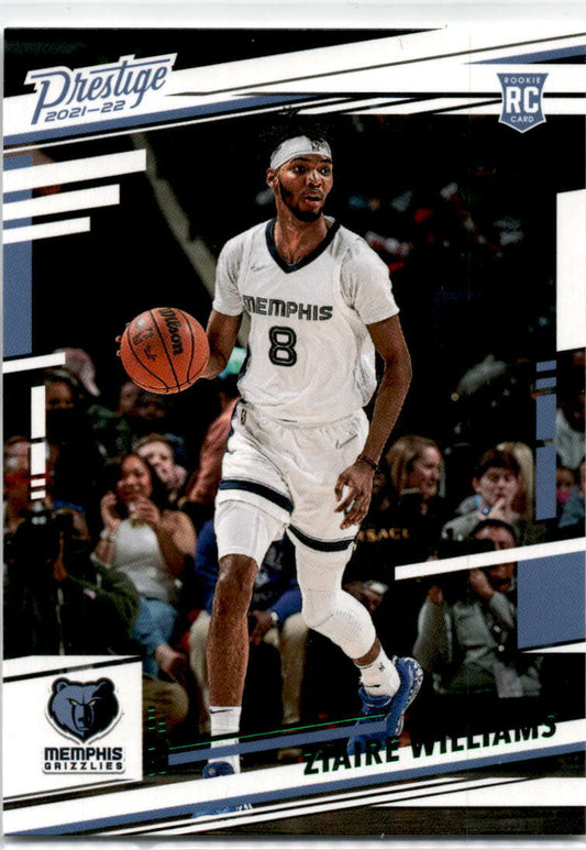 2021-22 Panini Chronicles Prestige Green #62 Ziaire Williams Rookie Grizzlies
