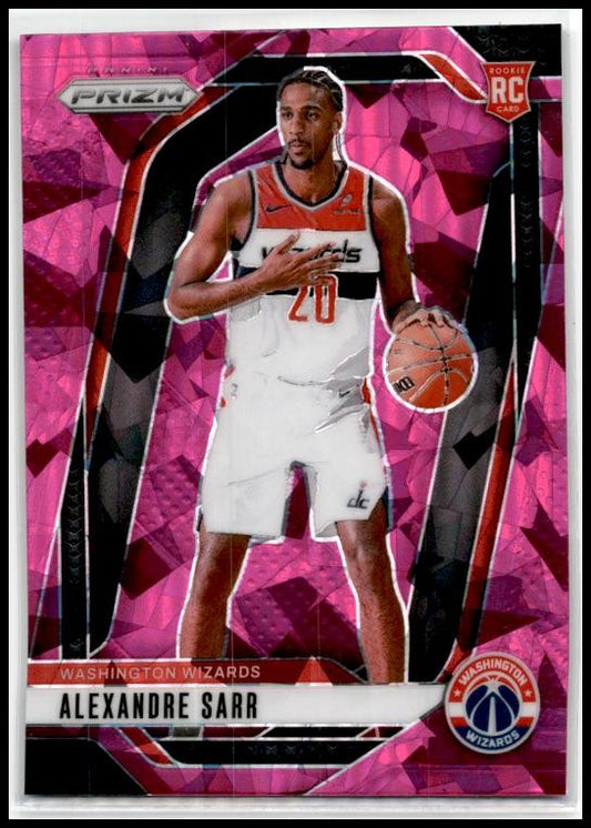 2024-25 Panini Prizm Prizms Pink Ice #264 Alexandre Sarr Washington Wizards