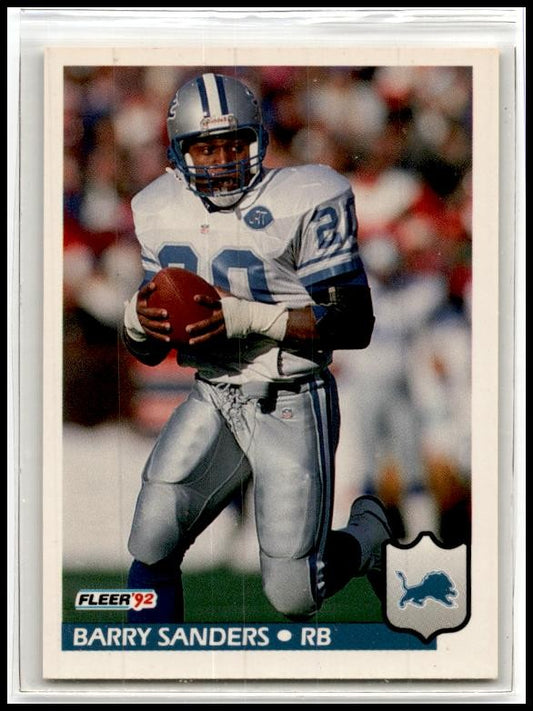 1992 Fleer #123 Barry Sanders Detroit Lions