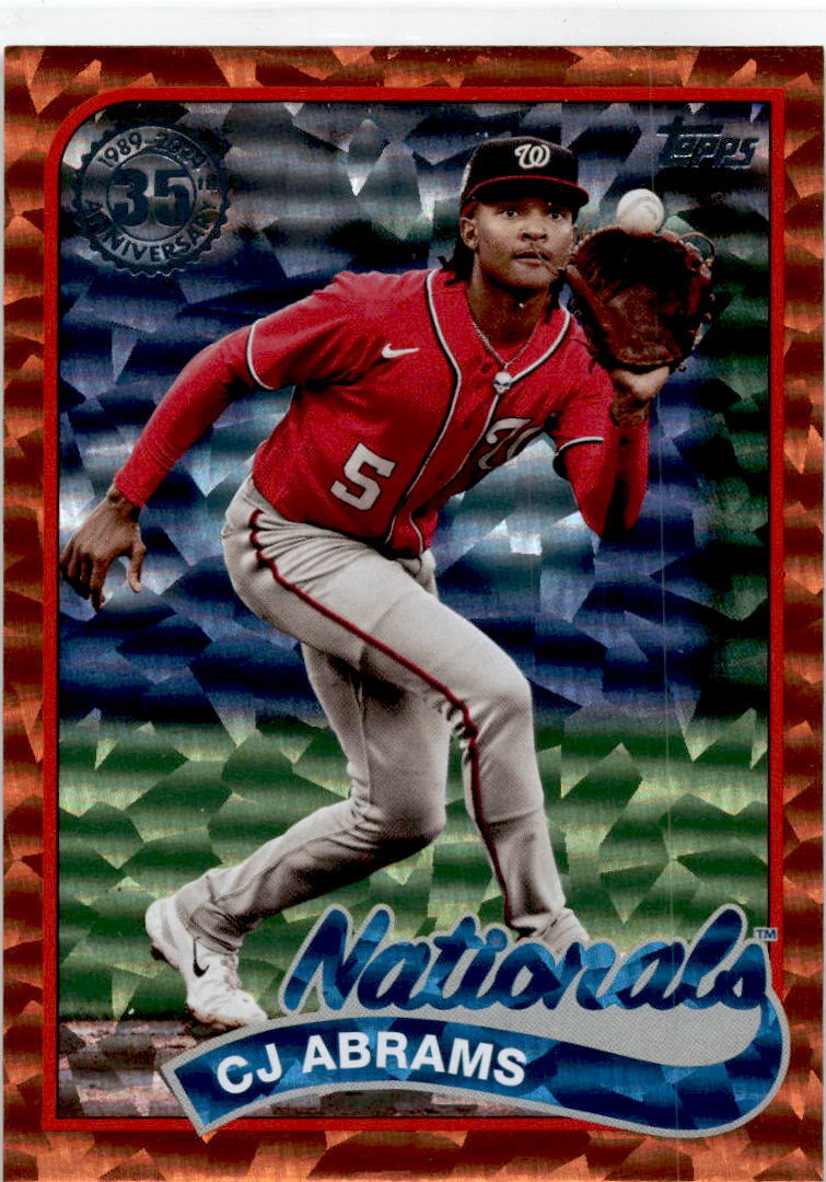 2024 Topps Orange foil /25 #89B2-44 CJ Abrams Washington Nationals
