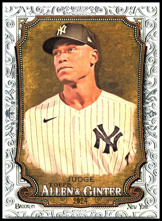 2024 Topps Allen & Ginter Foil Filigree #86 Aaron Judge New York Yankees