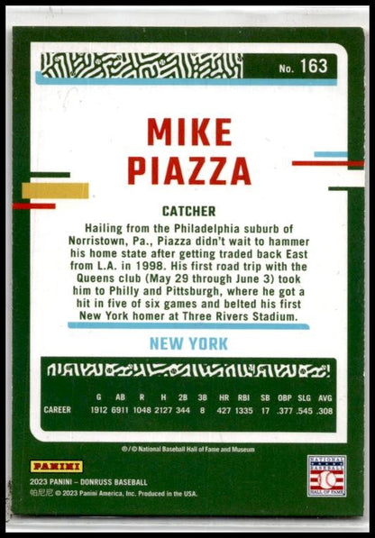 2023 Donruss Holo Orange #163 Mike Piazza New York Mets