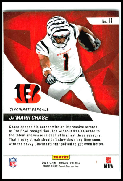 2024 Panini Mosaic Elevate #11 Ja'Marr Chase Cincinnati Bengals