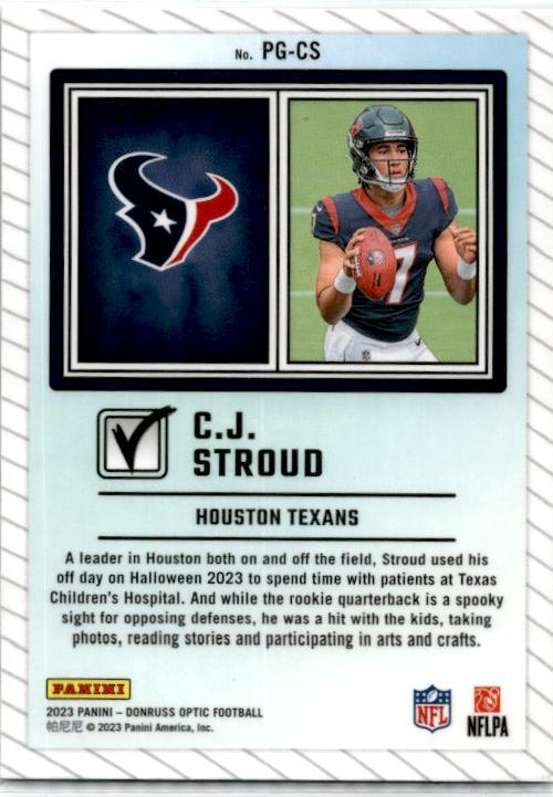 2023 Donruss Optic Passing Grade #PG-CS C.J. Stroud Houston Texans