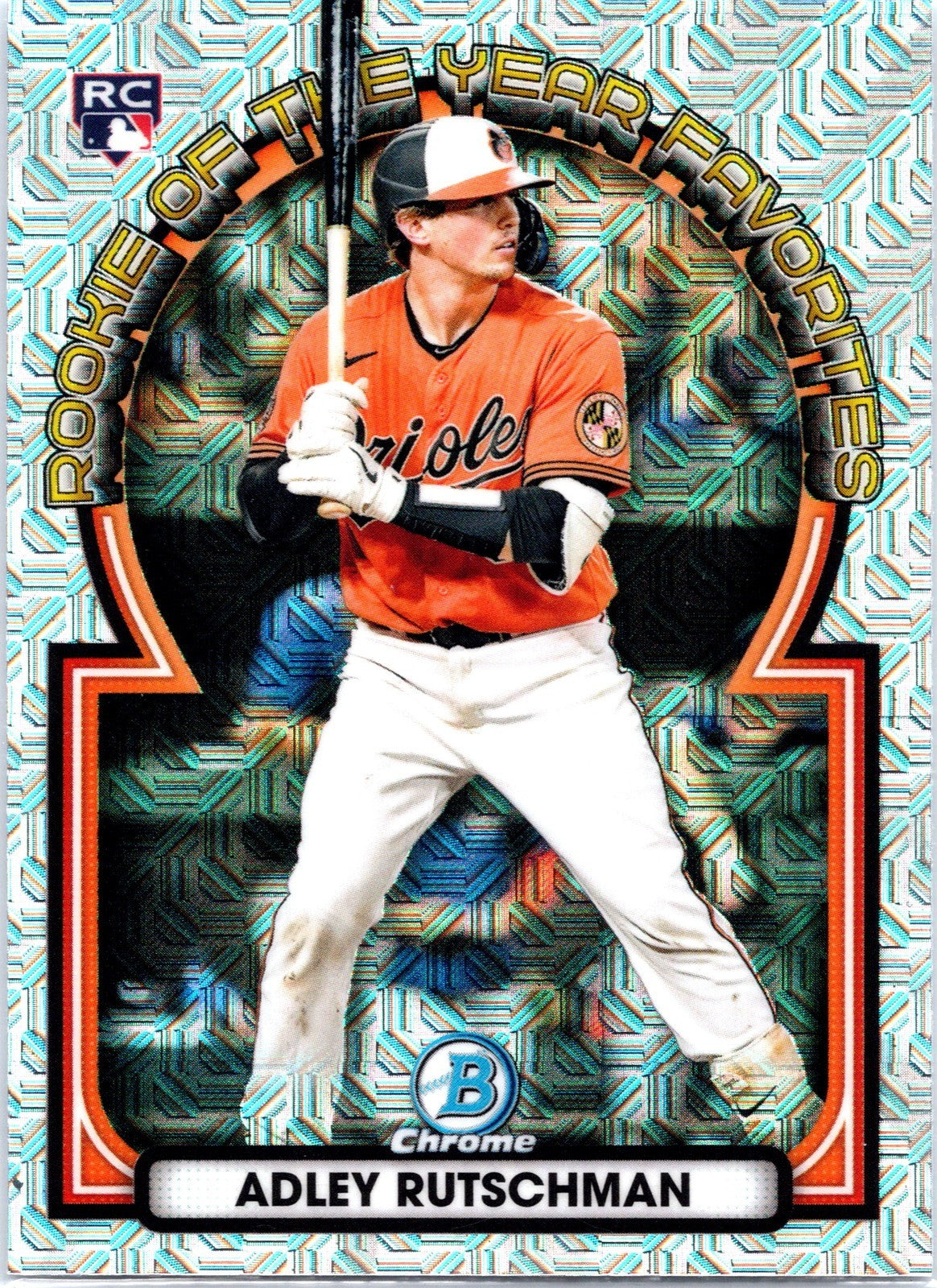 2023 Bowman Adley Rutschman #ROYF-4 Favorites Mojo Refractors Orioles