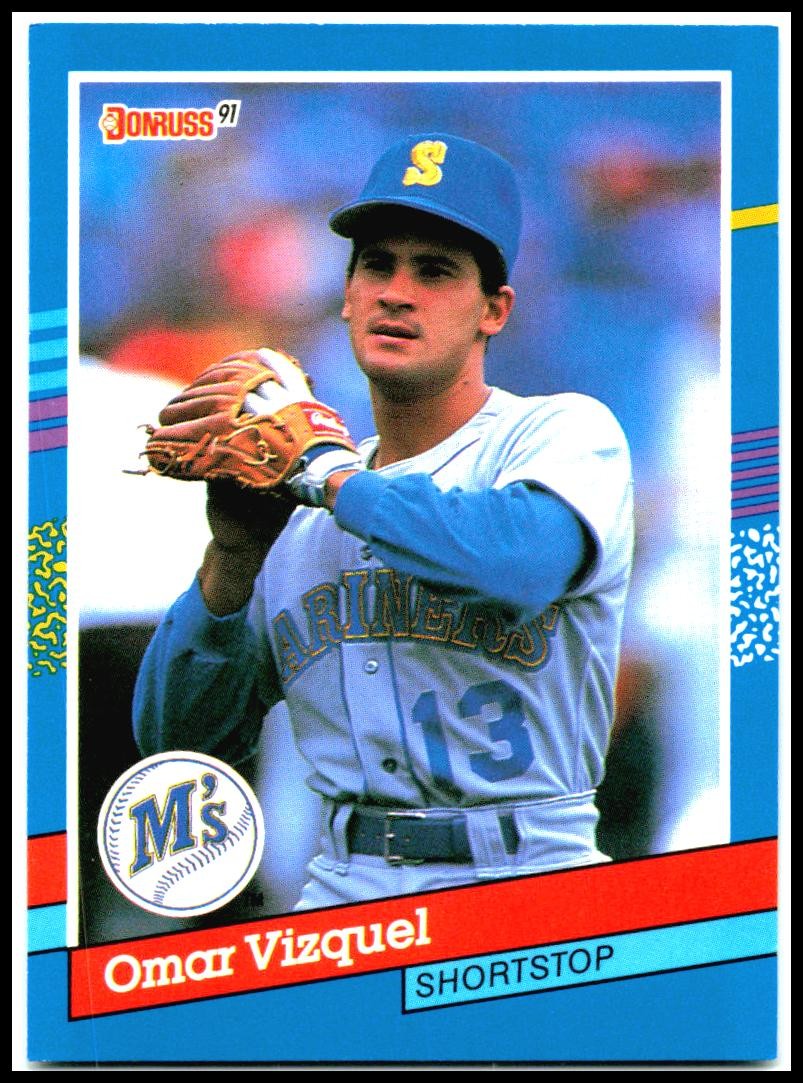 1991 Donruss #231b Omar Vizquel Seattle Mariners