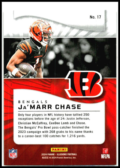 2024 Panini Illusions Orange Trophy Collection #17 Ja'Marr Chase Bengals