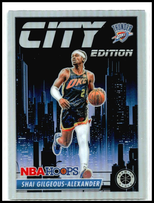 2023-24 Hoops Premium Stock City Edition Silver #26 Shai Gilgeous-Alexander