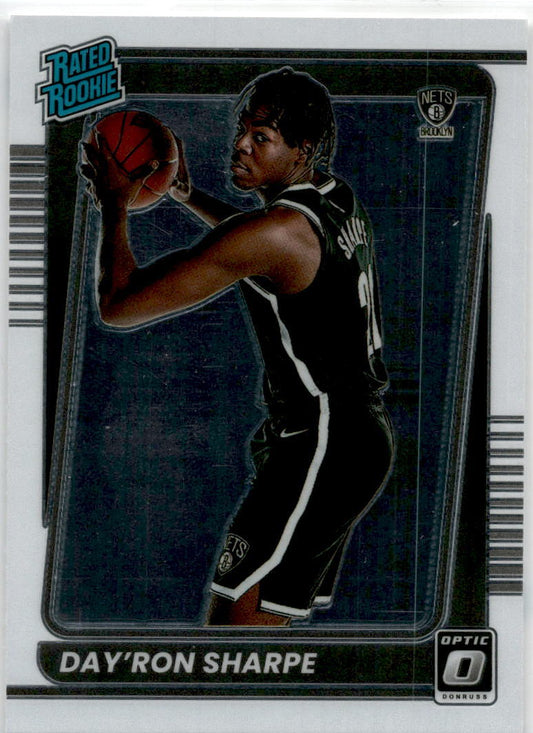 2021-22 Donruss Optic #165 Day'Ron Sharpe Rookie Brooklyn Nets