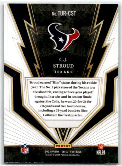 2023 Panini Select Turbocharged #TUR-CST C.J. Stroud Houston Texans