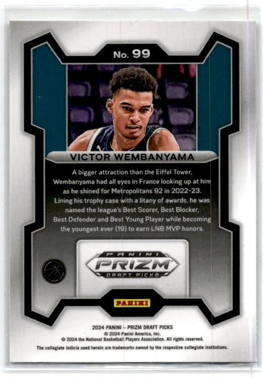 2024 Panini Prizm Draft Picks #99 Victor Wembanyama