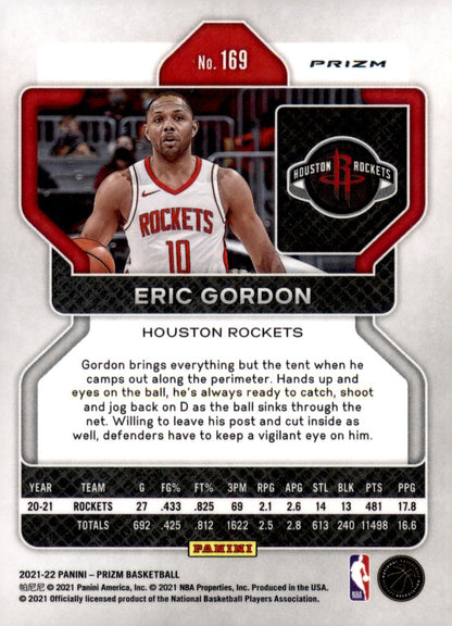 2021-22 Panini Prizm - Eric Gordon #169 Red White & Blue Prizm