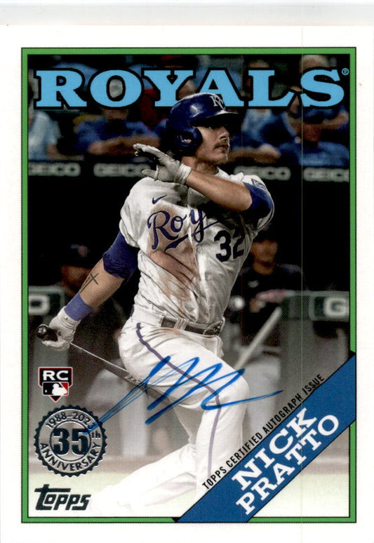 2023 Topps 1988 Topps Baseball 35th Anniversary Auto #88BA-NP Nick Pratto Auto