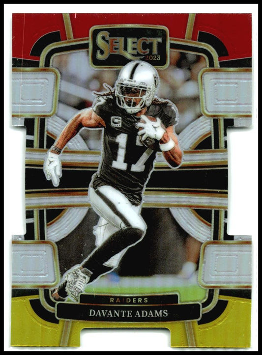2023 Panini Select Red and Yellow Prizms Die Cuts #59 Davante Adams Raiders