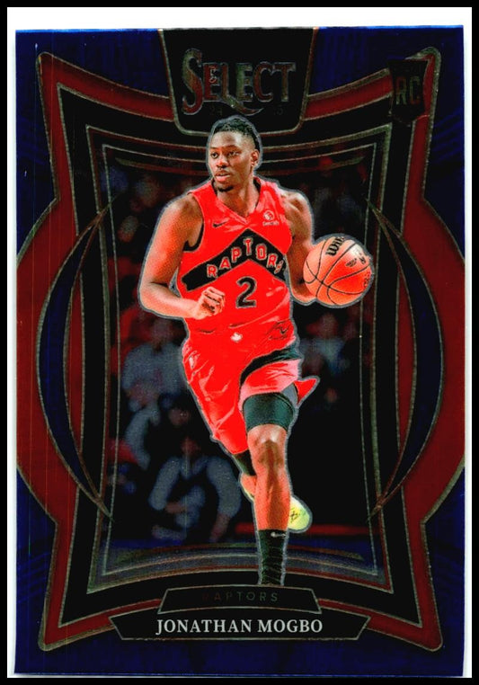 2024-25 Panini Select Blue #87 Jonathan Mogbo Rookie Toronto Raptors