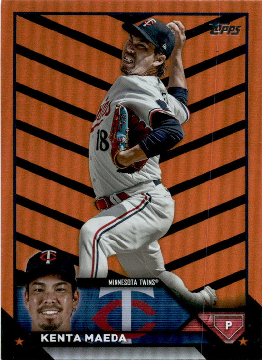 2023 Topps Update Orange and Black Foil #US97 Kenta Maeda Minnesota Twins