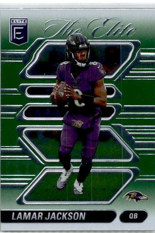 2024 Donruss Elite The Elite Green #10 Lamar Jackson Baltimore Ravens