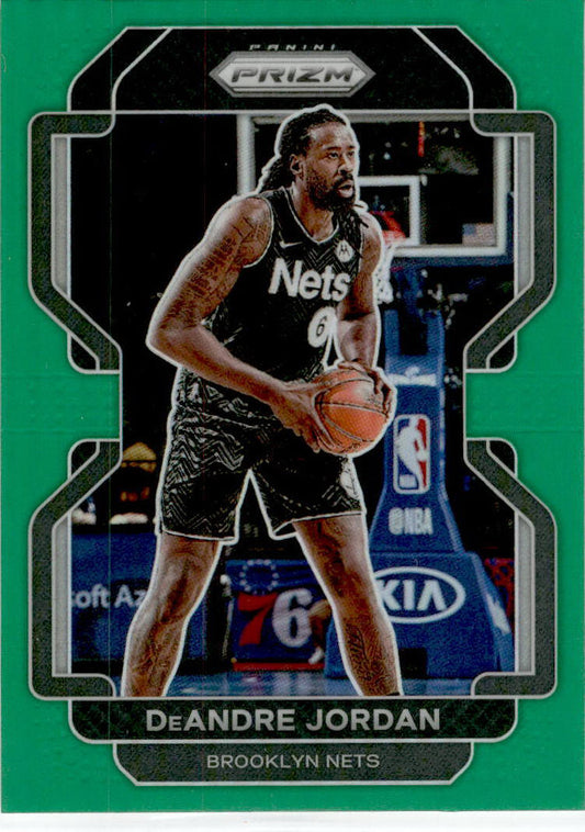 2021-22 Panini Prizm Green #2 DeAndre Jordan Brooklyn Nets