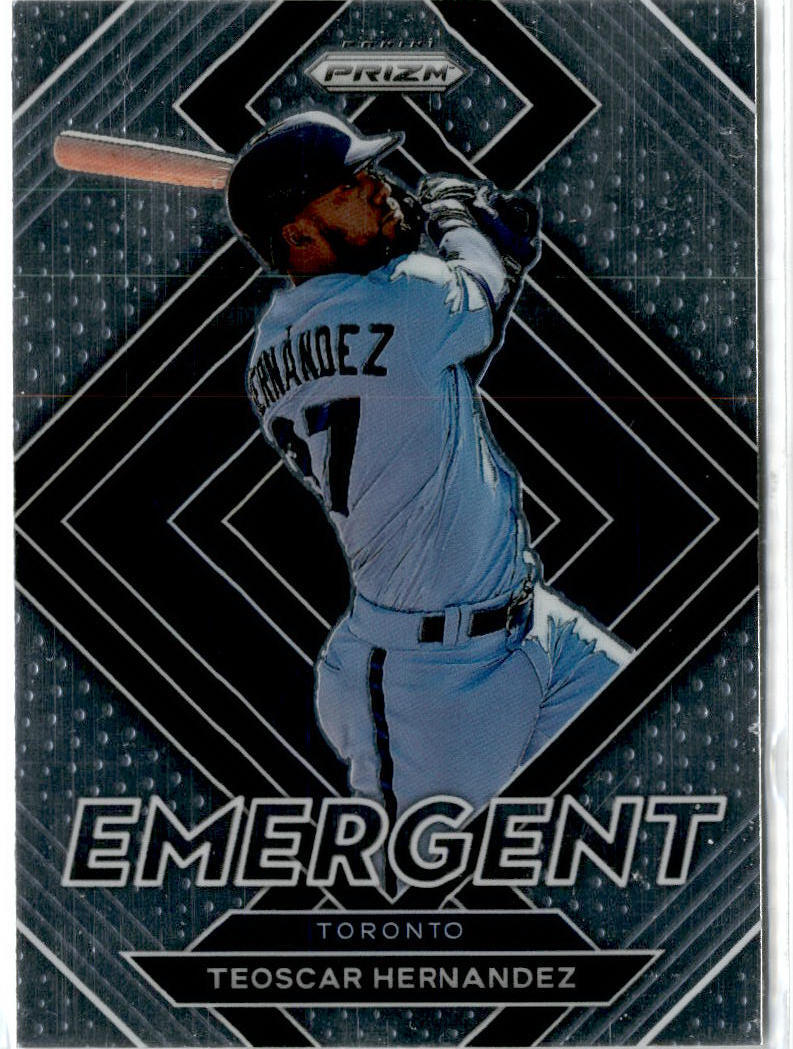 2022 Panini Prizm Emergent #E-9 Teoscar Hernandez Toronto Blue Jays