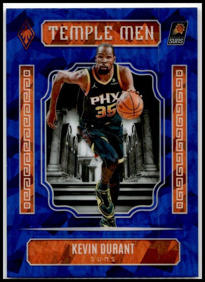 2023-24 Panini Phoenix Temple Men Phoenix Blue Ice #1 Kevin Durant Phoenix Suns