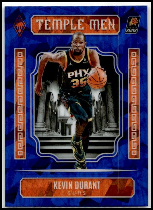 2023-24 Panini Phoenix Temple Men Phoenix Blue Ice #1 Kevin Durant Phoenix Suns