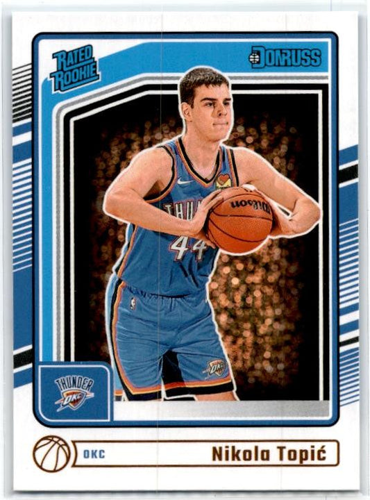 2024-25 Donruss #208 Nikola Topic Rookie Oklahoma City Thunder
