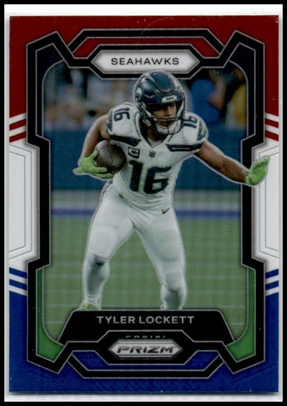 2023 Panini Prizm Red White and Blue #264 Tyler Lockett Seattle Seahawks