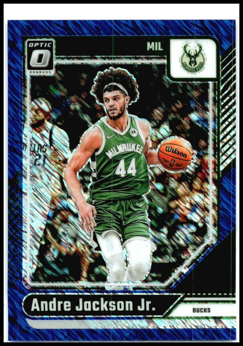 2024-25 Donruss Optic Blue Shimmer /75 #1 Andre Jackson Jr. Milwaukee Bucks
