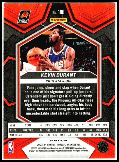 2023-24 Panini Mosaic Mosaic #180 Kevin Durant Phoenix Suns