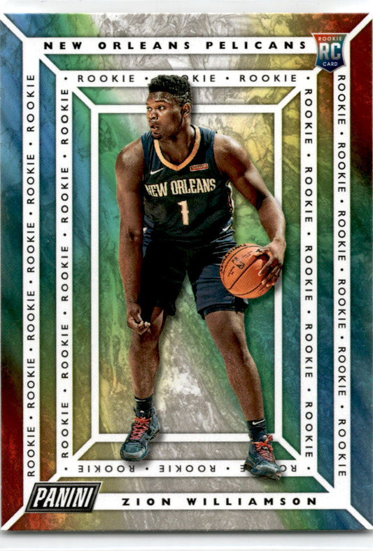 2019 Panini Player of the Day #51 Zion Williamson Rookie New Orleans Pelicans