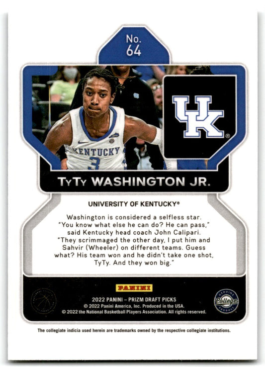 2022-23 Panini Prizm TyTy Washington Jr. Houston Rockets #64