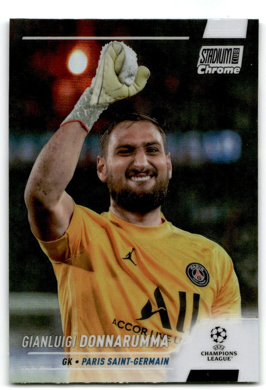 2022 Topps Stadium Club Chrome UCL Gianluigi Donnarumma Paris Saint-Germain #50