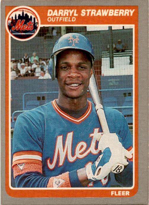 1985 Fleer #93 Darryl Strawberry New York Mets