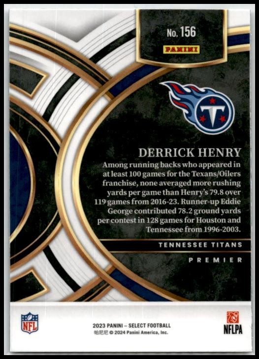 2023 Panini Select #156 Derrick Henry Tennessee Titans