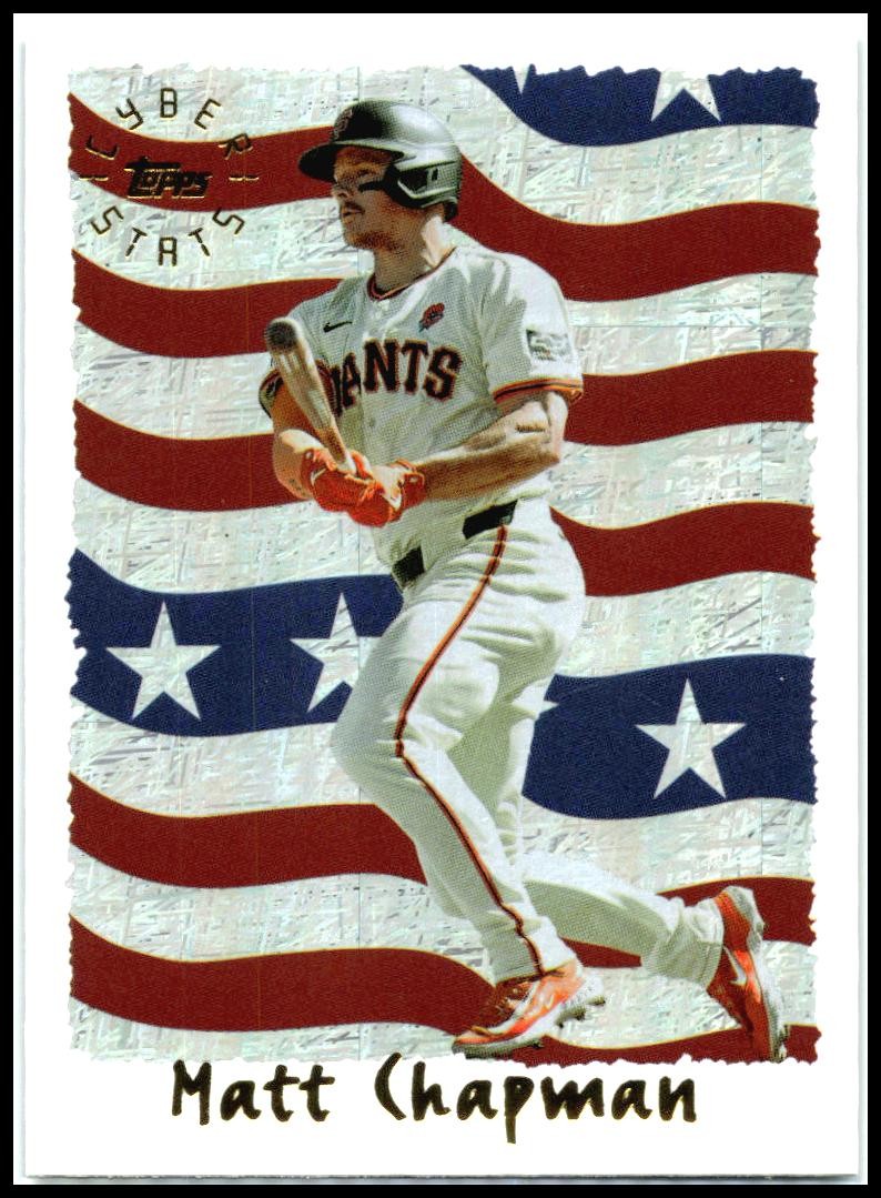 2025 topps archives Cyberstats ##95C-24 Matt Chapman