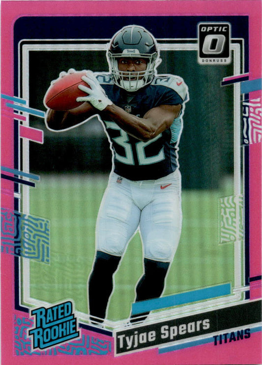 2023 Donruss Optic Pink #297 Tyjae Spears Tennessee Titans