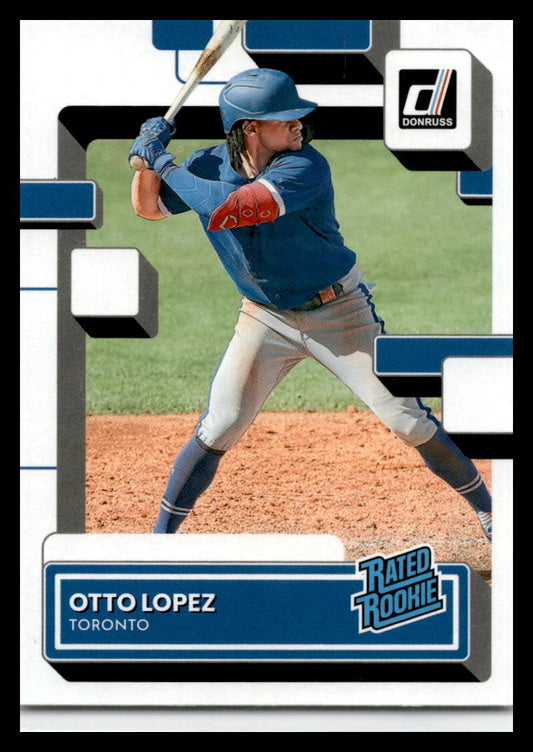 2022 Donruss Rated Rookie #49 Otto Lopez Toronto Blue Jays