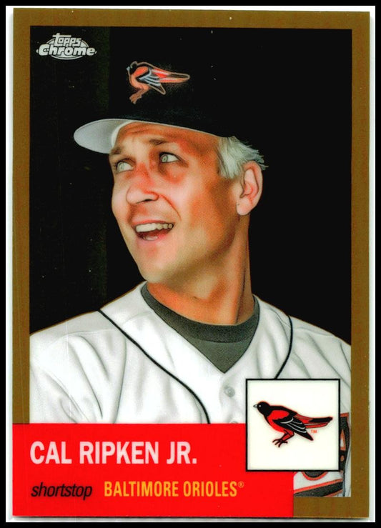 2022 Topps Chrome Platinum Anniversary #147 Cal Ripken Jr. Gold Refractor #/50