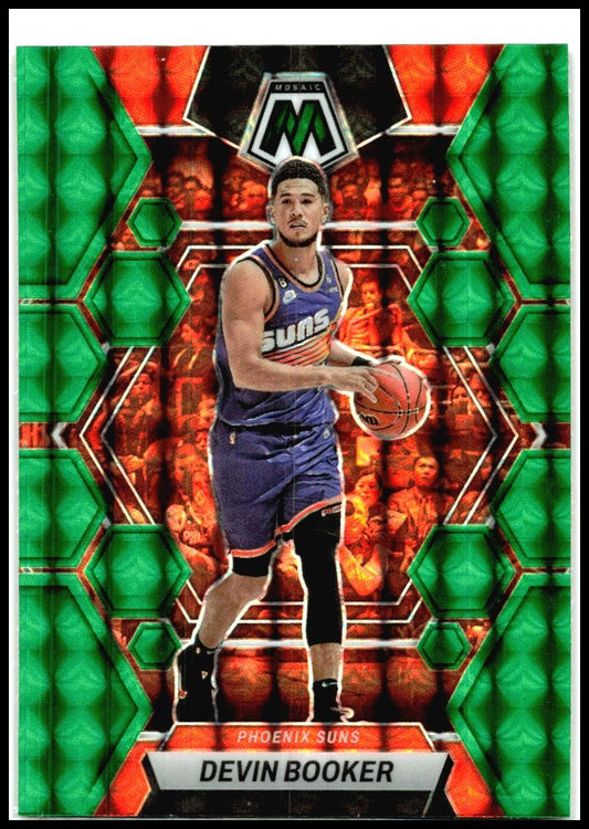 2022-23 Panini Mosaic Green #30 Devin Booker Phoenix Suns
