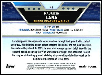 2024 Topps Chrome Boxing #44 Maurico Lara