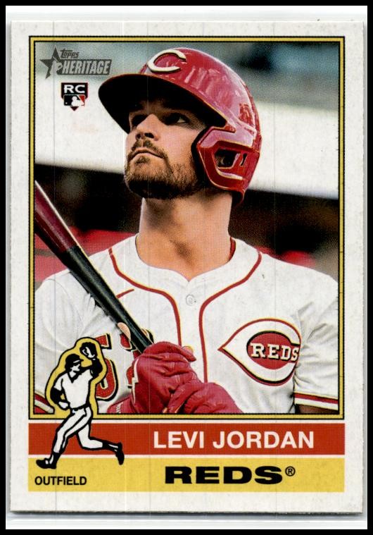 2025 Topps Heritage #88 Levi Jordan Rookie Reds